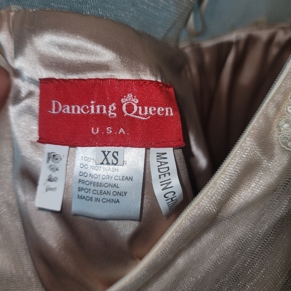 Dancing Queen Whimsical Romantic Lace & Tulle  Embroidered Dress Size XS - Picture 9 of 12